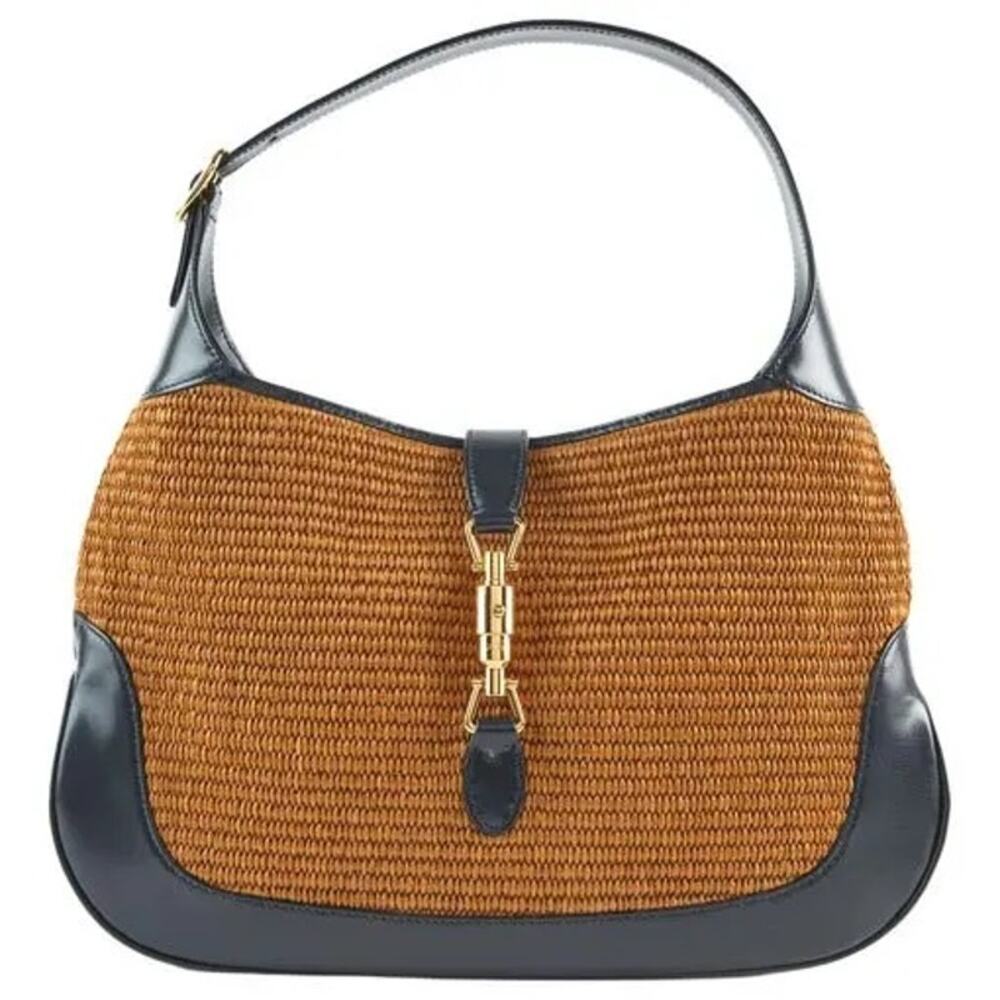 Gucci Raffia Jackie with piston lock NWT - Picture 2 of 6